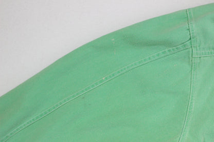 Mens Denim Shirt Pearl Snap Long Sleeve Cotton