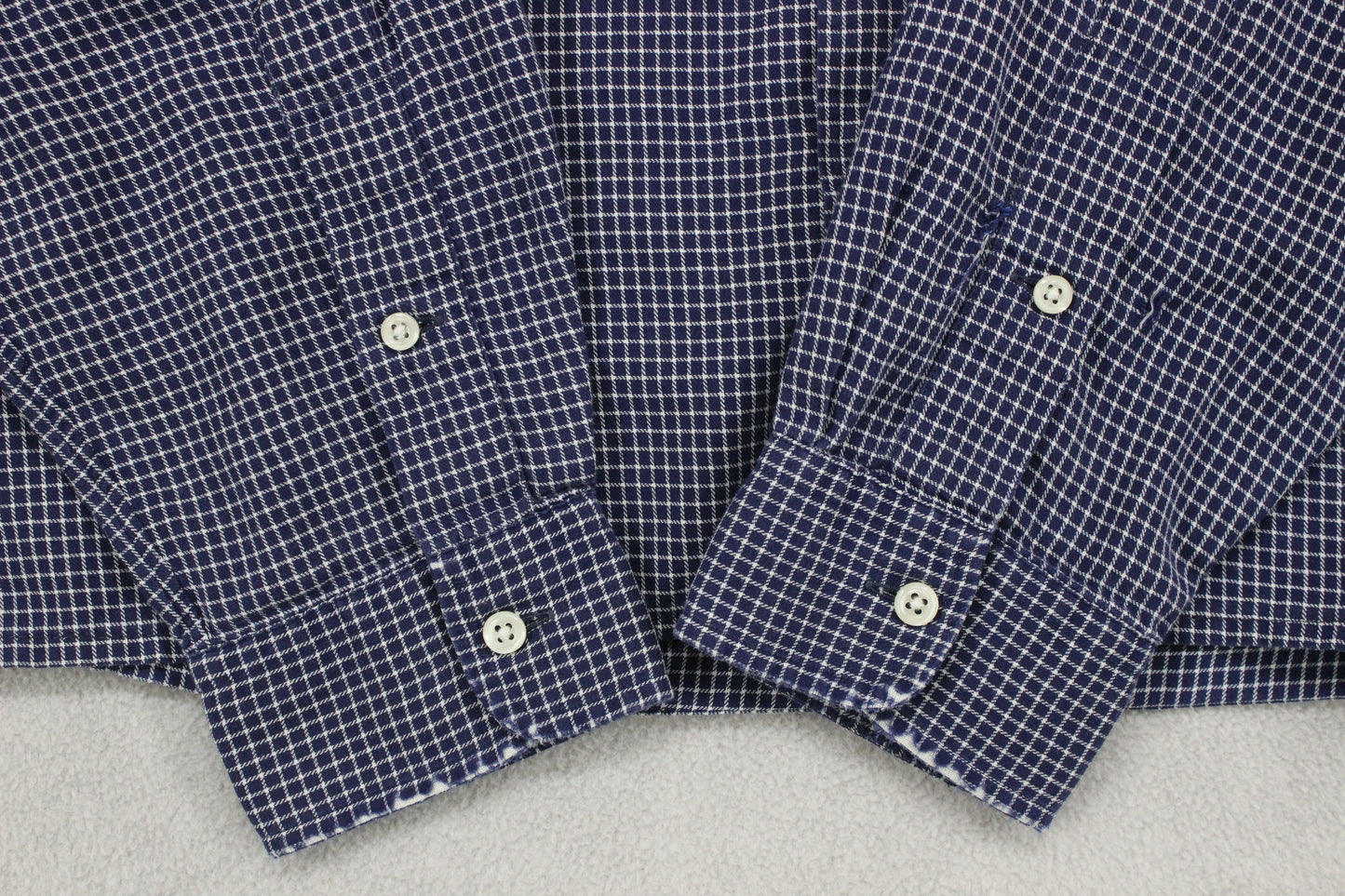Mens Check Shirt Button Down Long Sleeve
