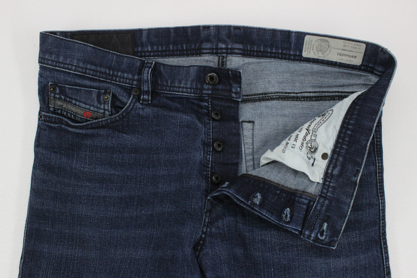Mens Tepphar Jeans Carrot Fit Stretch Slim Denim