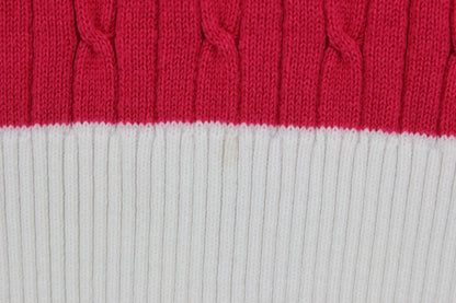 Womens V-Neck Jumper  Striped Knit