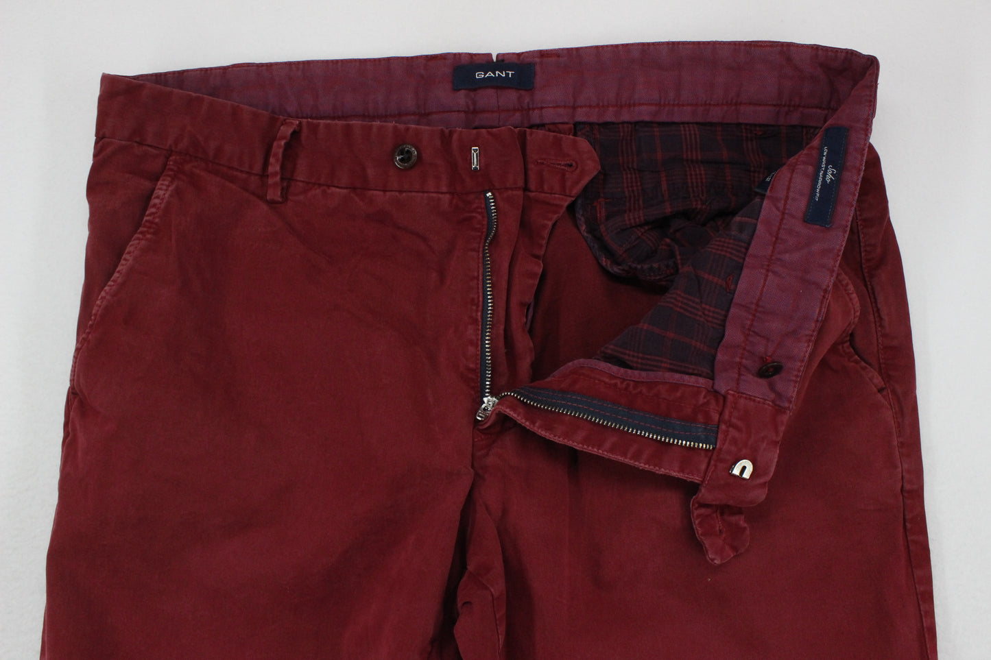 Mens Soho Chino Trousers Low Waist Narrow Fit