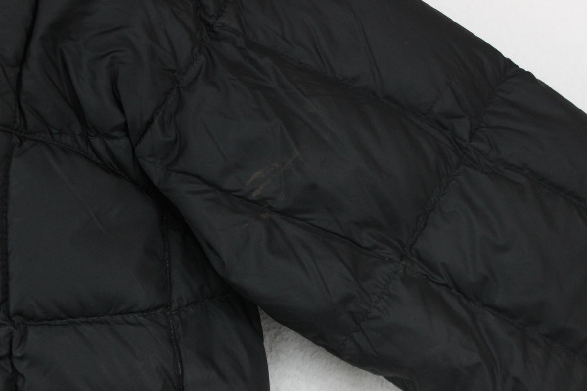 Womens 600 Down Parka Coat Hooded Full Zip Longline