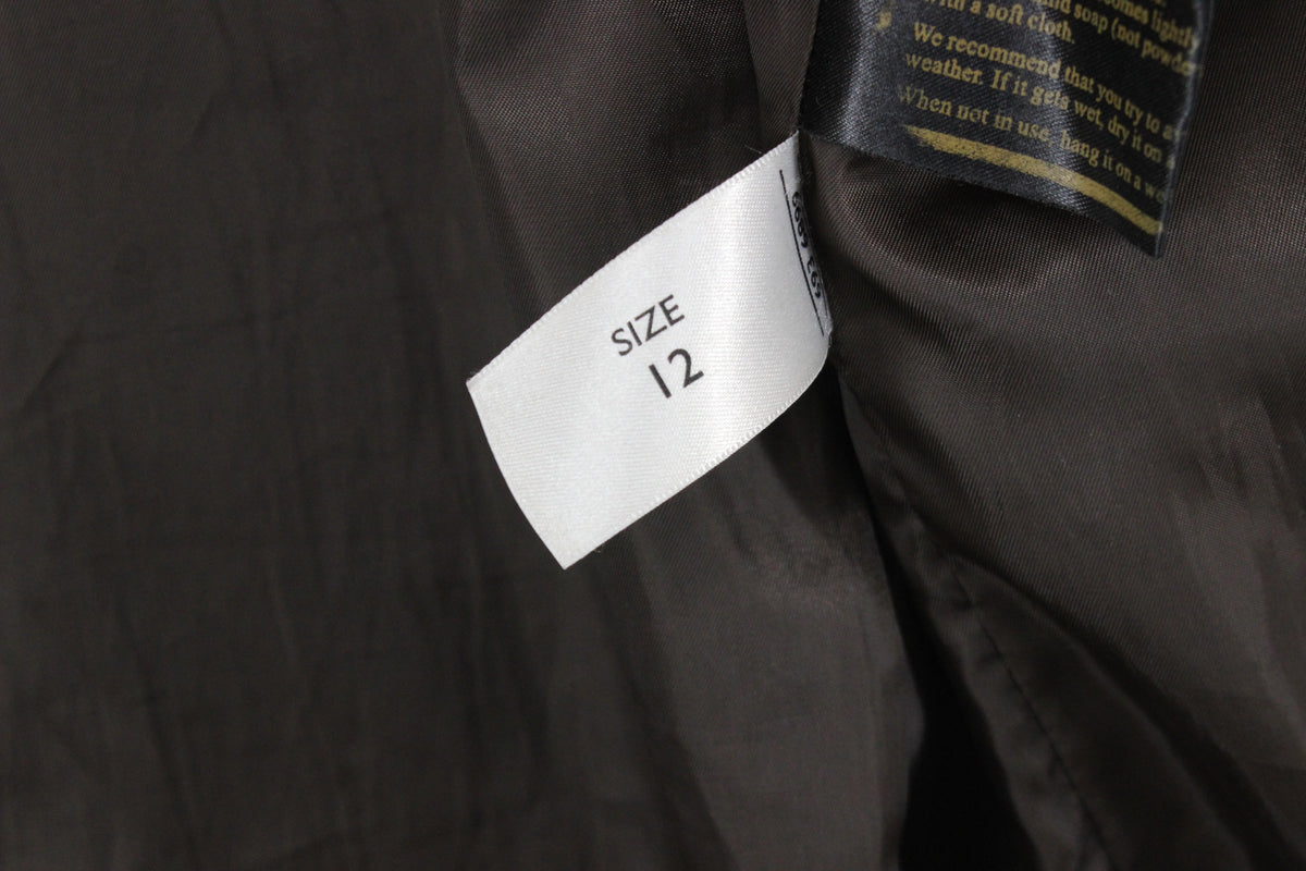 Womens Leather Jacket Full Zip Classic