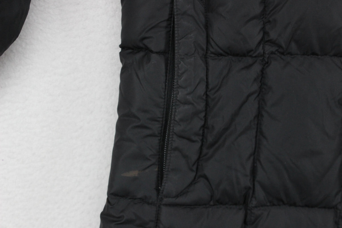 Womens 600 Down Parka Coat Hooded Full Zip Longline