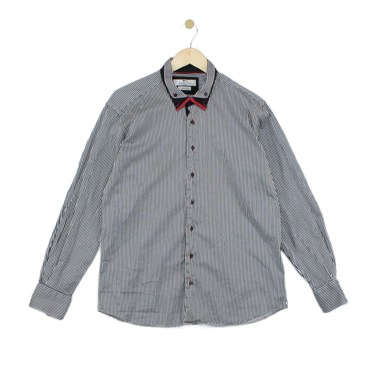 Mens Striped Shirt Long Sleeve