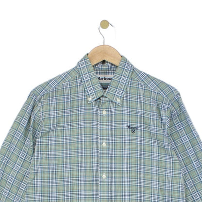 Mens Plaid Shirt Tailored Fit Long Sleeve Casual