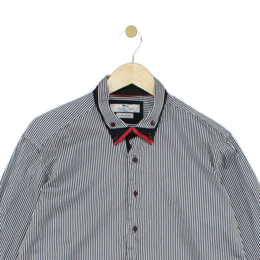 Mens Striped Shirt Long Sleeve