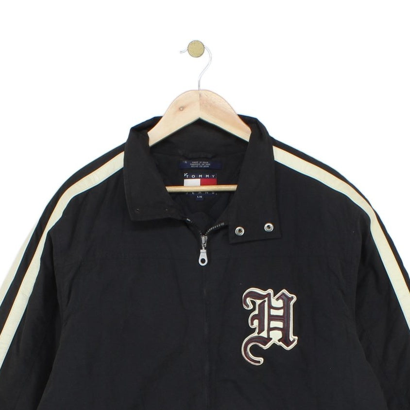 Mens Biker Jacket Streetwear Big Logo