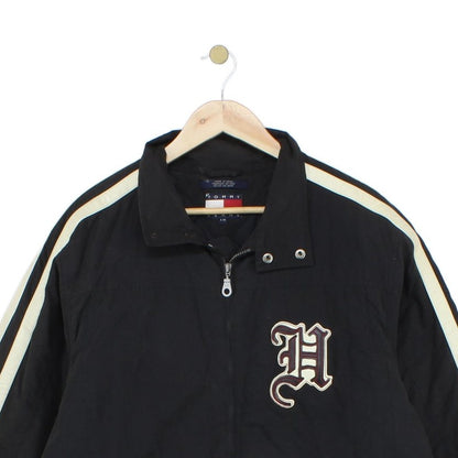 Mens Biker Jacket Streetwear Big Logo