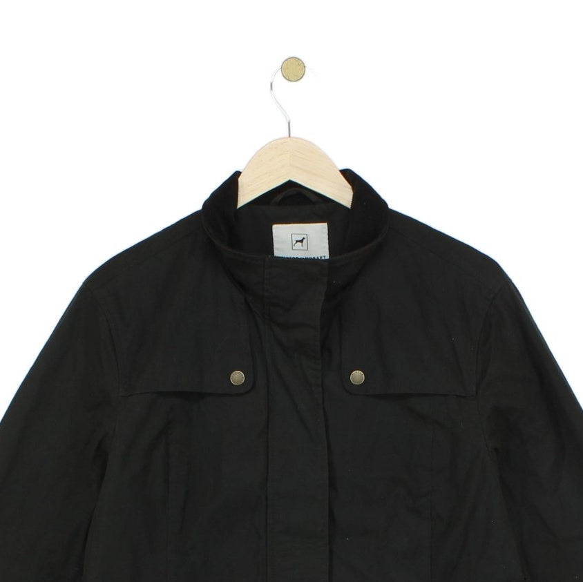 Womens Waxed Jacket Belted Classic Cotton