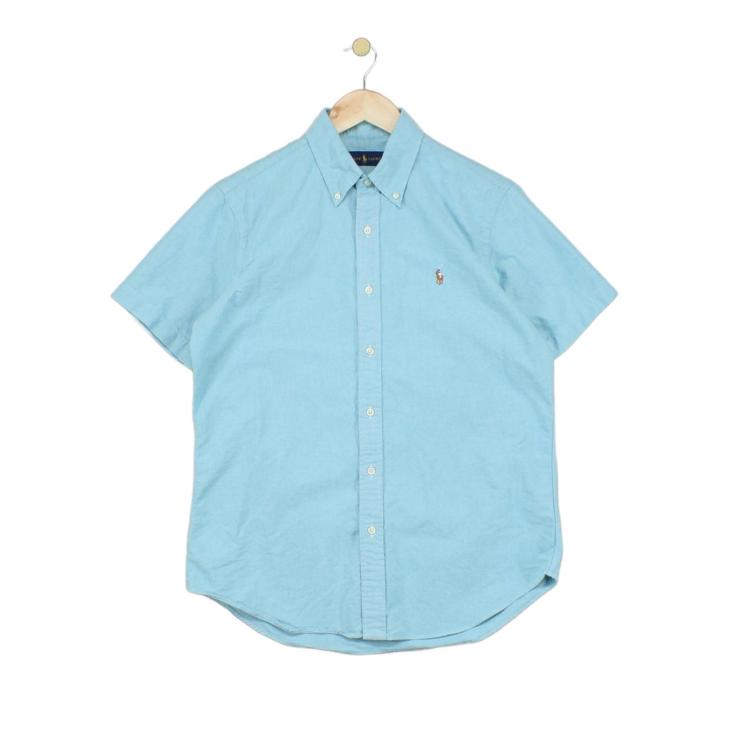 Mens Oxford Shirt Casual Short Sleeve Button Down