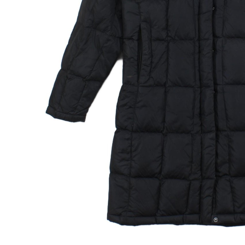 Womens 600 Down Parka Coat Hooded Full Zip Longline