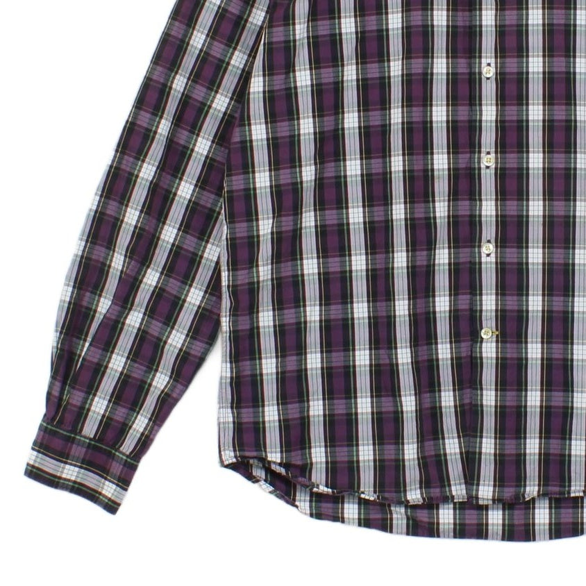 Mens Check Shirt Long Sleeve Classic