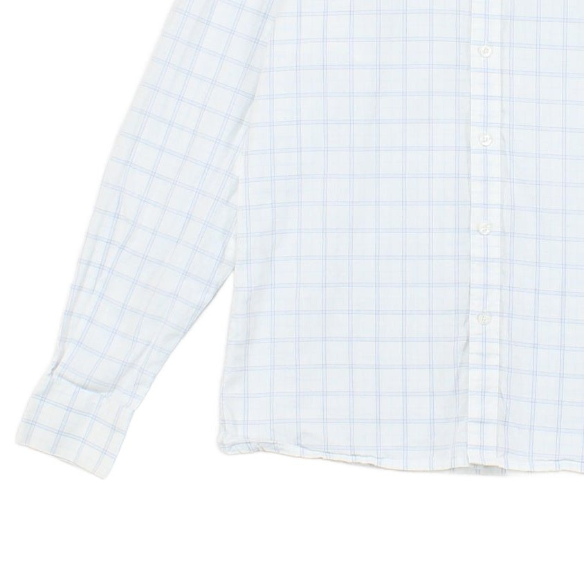 Mens Check Shirt Classic Formal