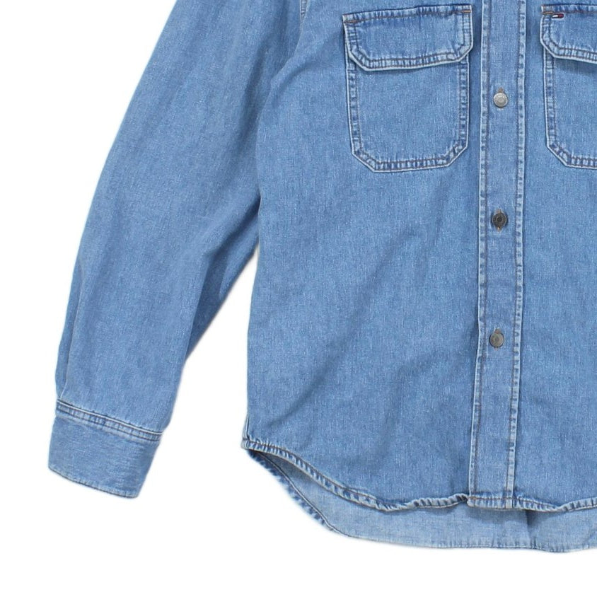 Mens Denim Overshirt Long Sleeve