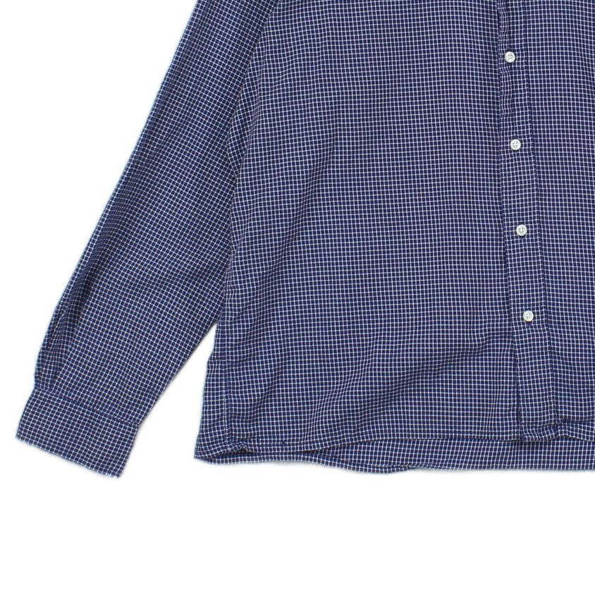 Mens Check Shirt Button Down Long Sleeve