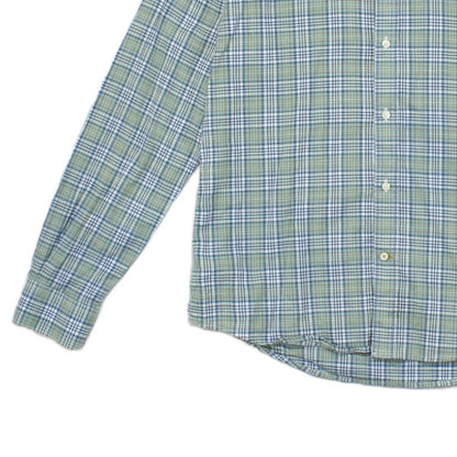 Mens Plaid Shirt Tailored Fit Long Sleeve Casual