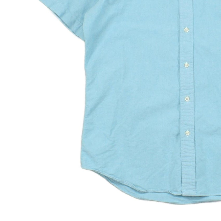 Mens Oxford Shirt Casual Short Sleeve Button Down