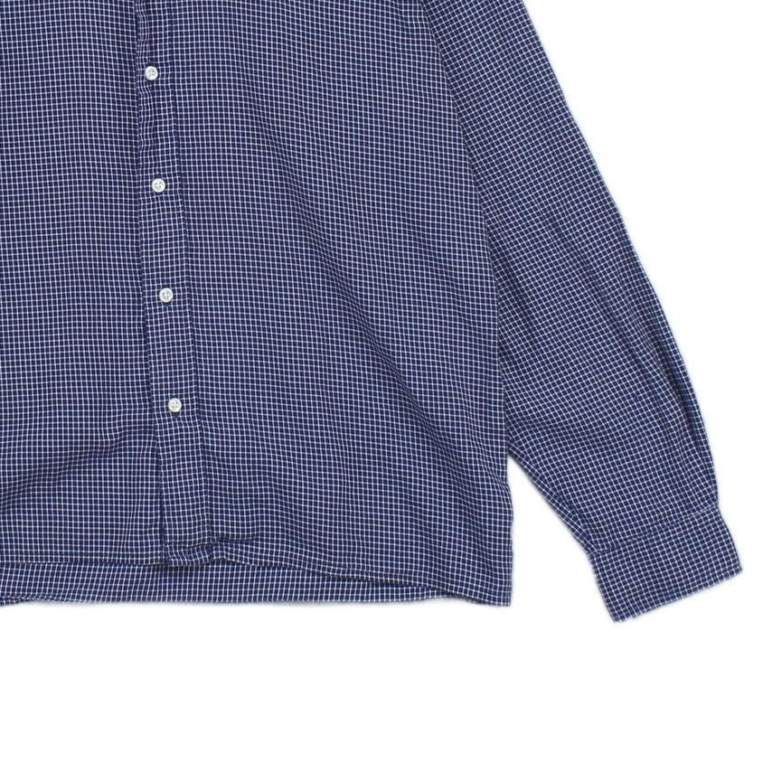 Mens Check Shirt Button Down Long Sleeve