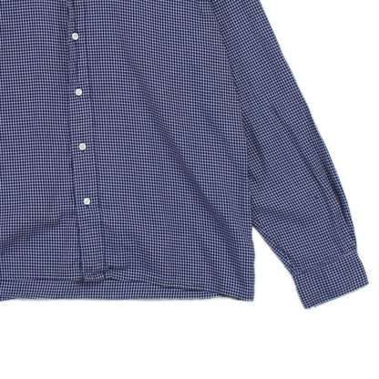 Mens Check Shirt Button Down Long Sleeve