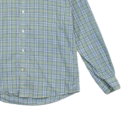 Mens Plaid Shirt Tailored Fit Long Sleeve Casual