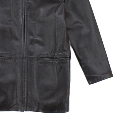 Womens Leather Jacket Full Zip Classic