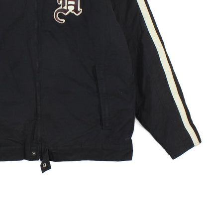 Mens Biker Jacket Streetwear Big Logo