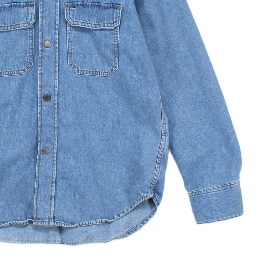 Mens Denim Overshirt Long Sleeve