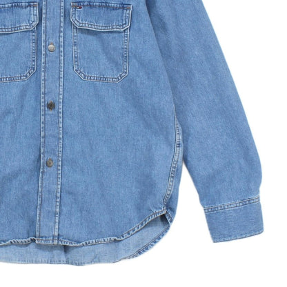 Mens Denim Overshirt Long Sleeve