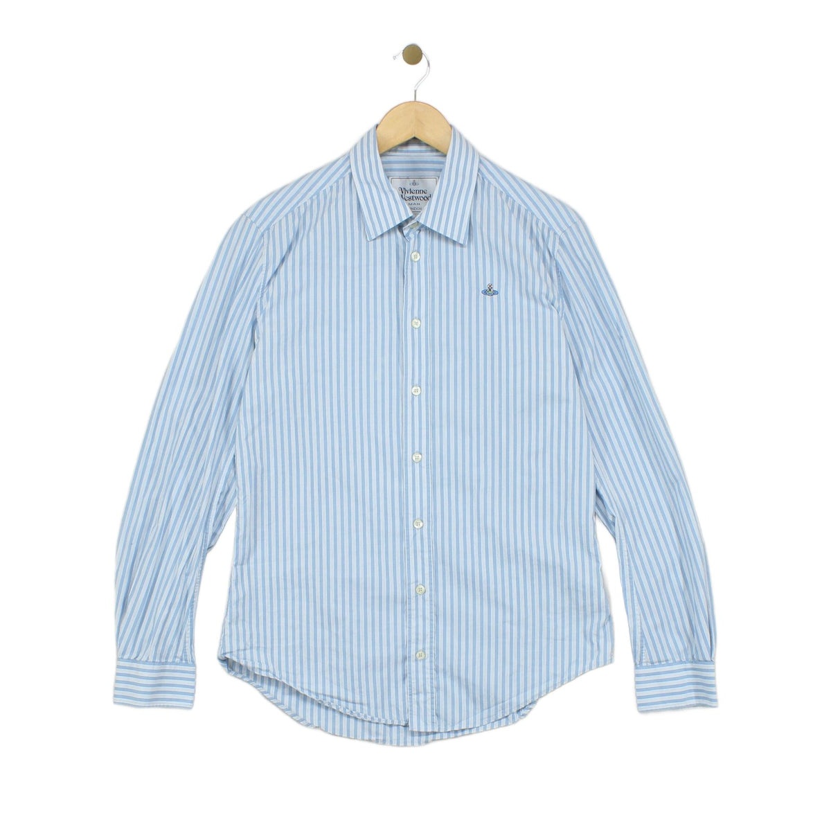 Mens Striped Shirt Regular Fit Stretch