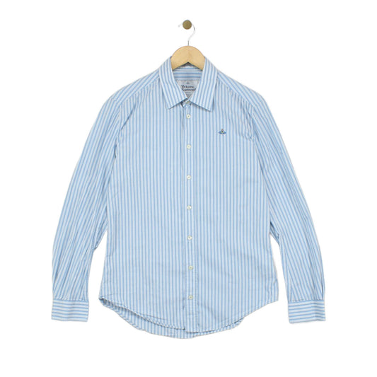 Mens Striped Shirt Regular Fit Stretch