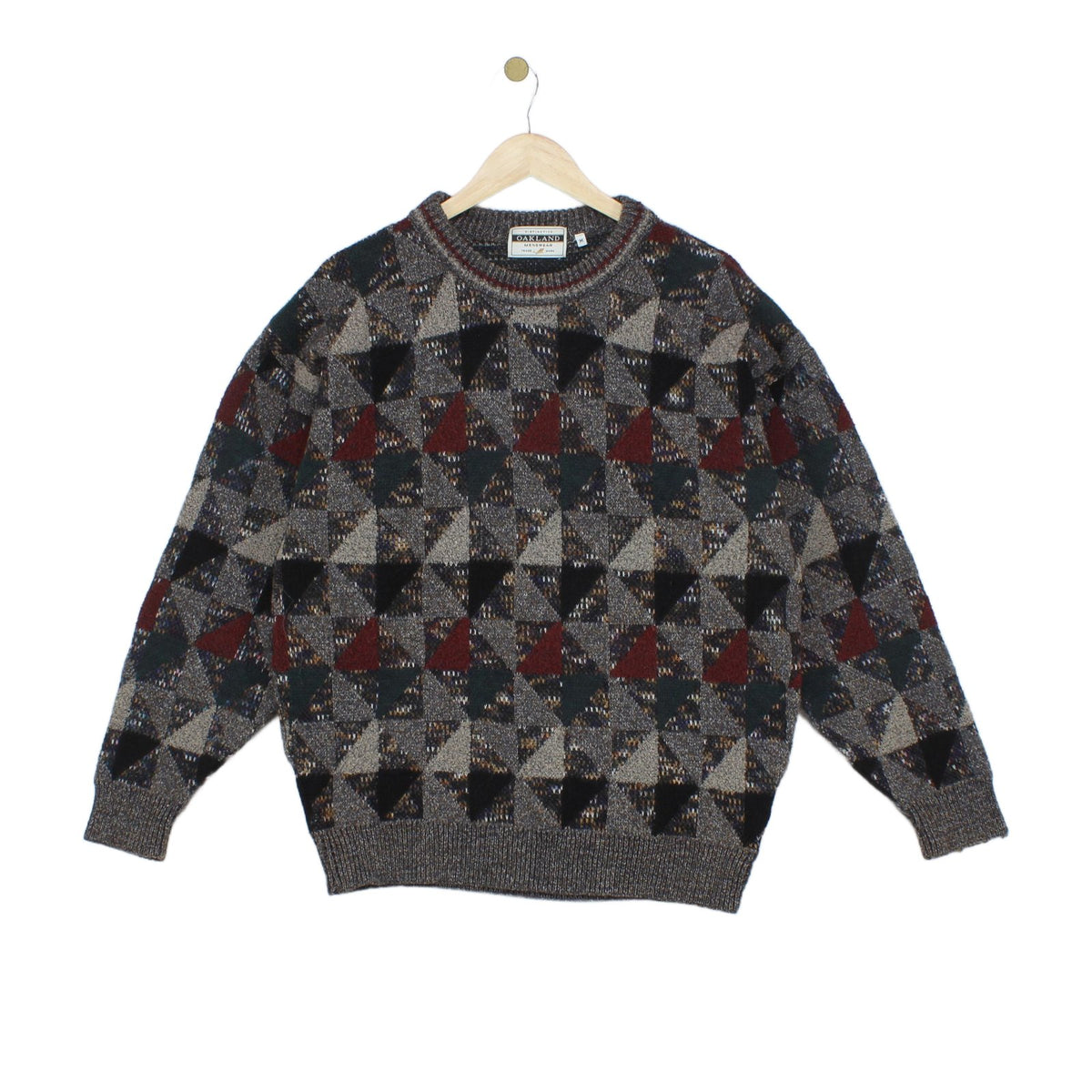 Mens Jumper Made In Italy Geometric