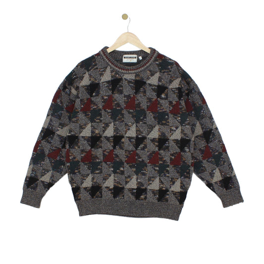 Mens Jumper Made In Italy Geometric