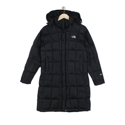 Womens 600 Down Parka Coat Hooded Full Zip Longline