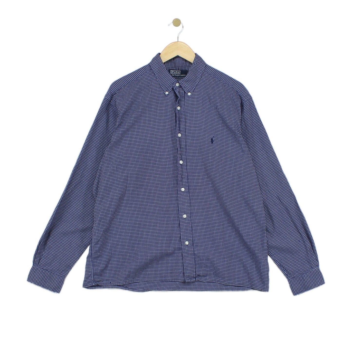 Mens Check Shirt Button Down Long Sleeve