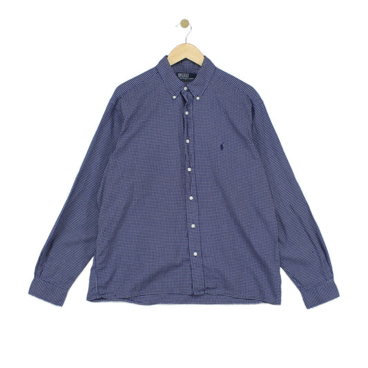 Mens Check Shirt Button Down Long Sleeve
