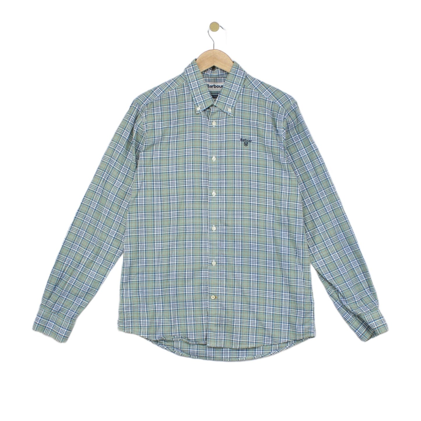 Mens Plaid Shirt Tailored Fit Long Sleeve Casual