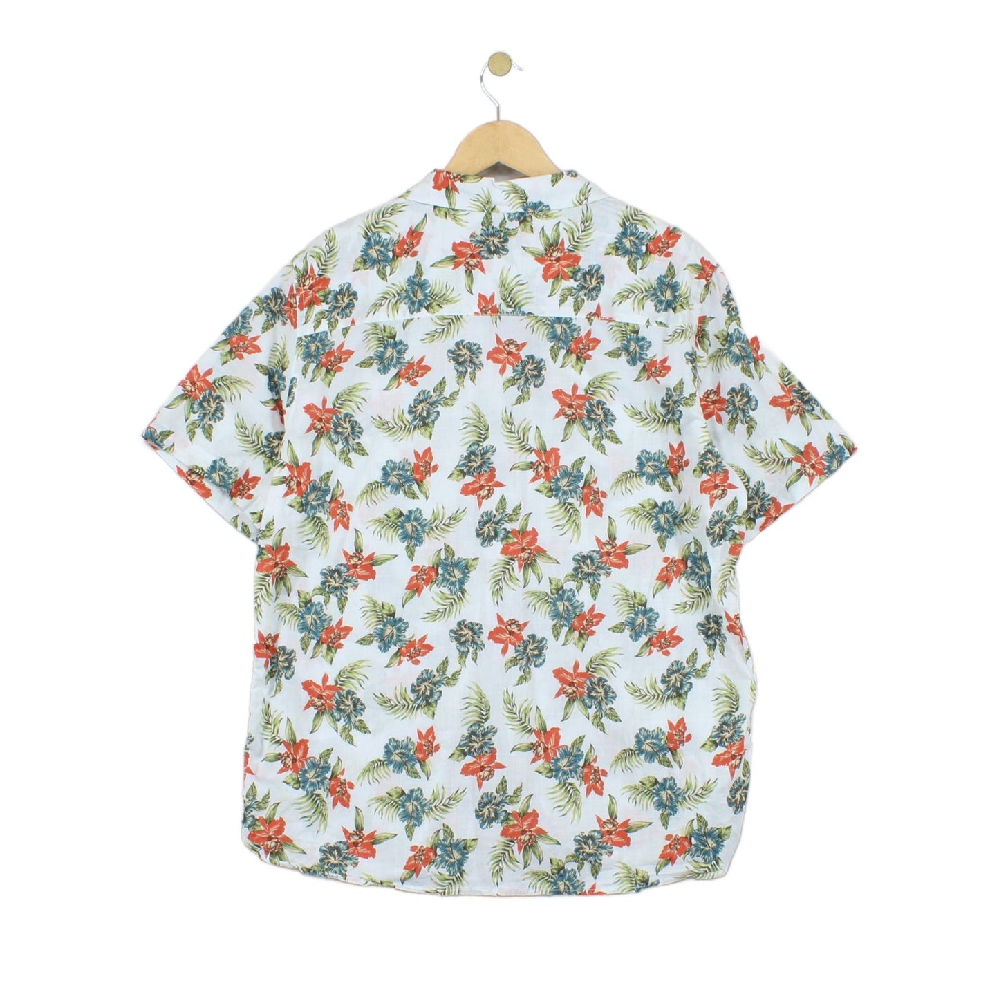 Mens Floral Shirt Tropical Short Sleeve