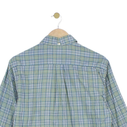 Mens Plaid Shirt Tailored Fit Long Sleeve Casual