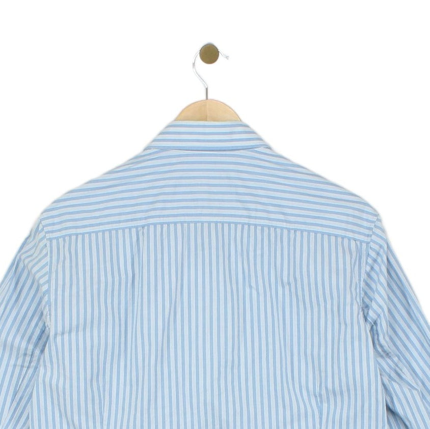 Mens Striped Shirt Regular Fit Stretch