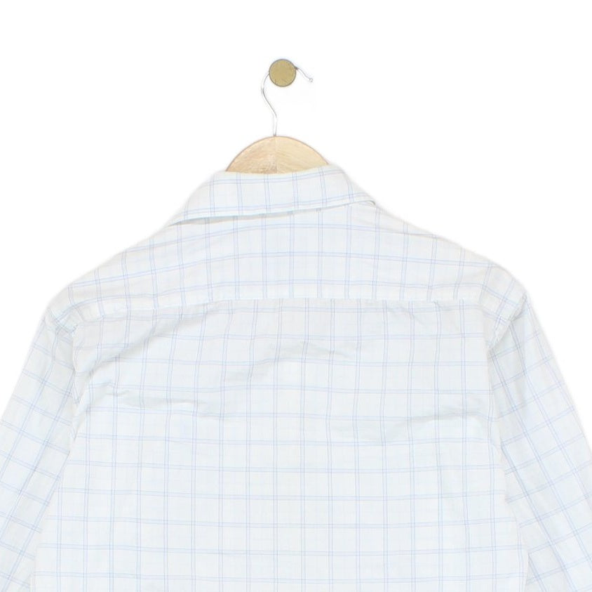 Mens Check Shirt Classic Formal