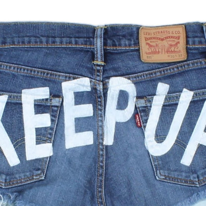 Womens Custom Denim Shorts  Distressed Summer