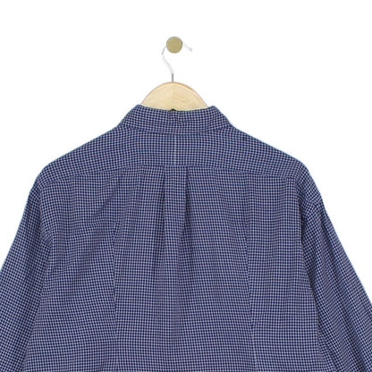 Mens Check Shirt Button Down Long Sleeve