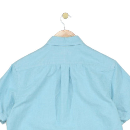 Mens Oxford Shirt Casual Short Sleeve Button Down