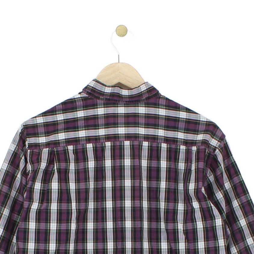 Mens Check Shirt Long Sleeve Classic