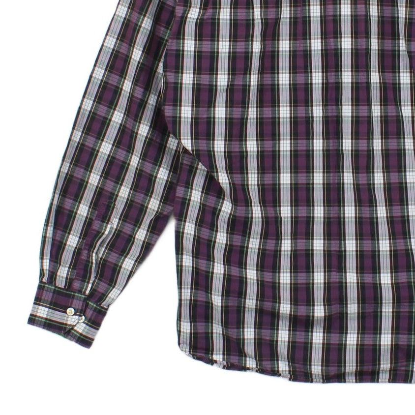 Mens Check Shirt Long Sleeve Classic