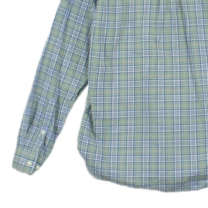 Mens Plaid Shirt Tailored Fit Long Sleeve Casual