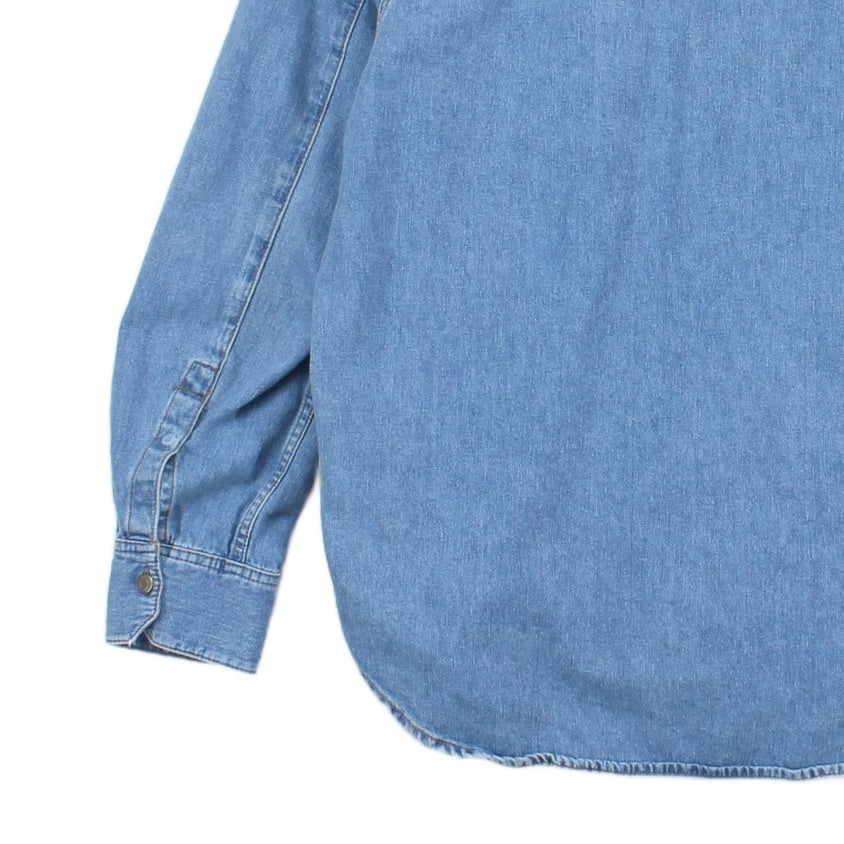 Mens Denim Overshirt Long Sleeve