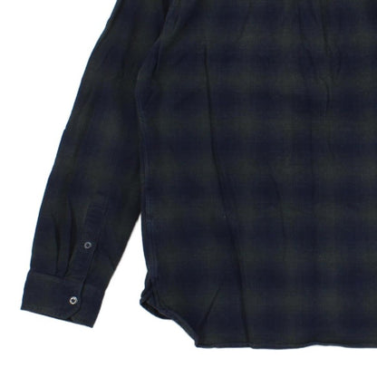 Mens Plaid Shirt Button Up Long Sleeve Cotton