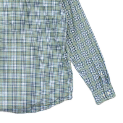 Mens Plaid Shirt Tailored Fit Long Sleeve Casual
